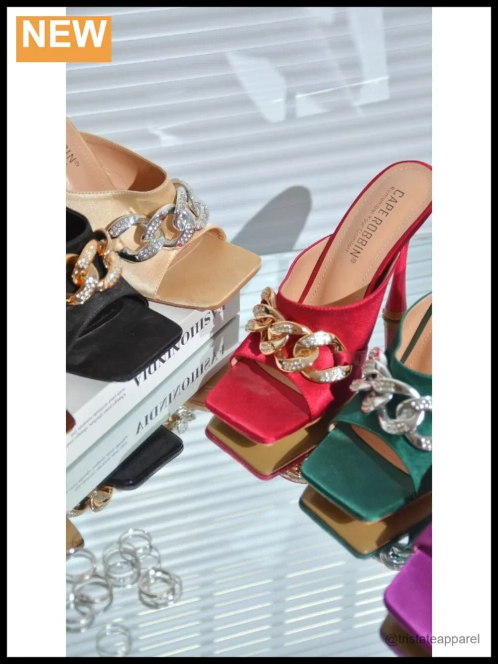 Cape Robbin Disteny Sexy Stiletto High Heels Square Open Toe Slingback Sandals
